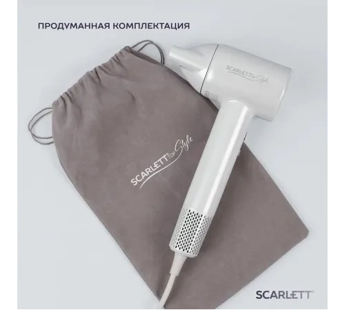 Фен Scarlett SC-HD70I42 1600Вт белый Фен Scarlett SC-HD70I42 1600Вт белый