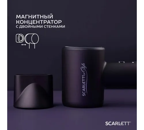 Фен Scarlett SC-HD70I43 1600Вт синий Фен Scarlett SC-HD70I43 1600Вт синий