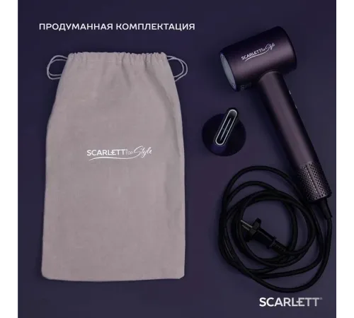 Фен Scarlett SC-HD70I43 1600Вт синий Фен Scarlett SC-HD70I43 1600Вт синий