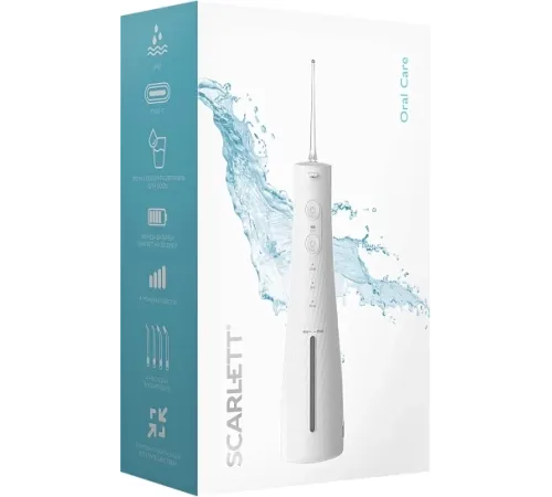 Ирригатор Scarlett SC-WF02 портатив. белый Ирригатор Scarlett SC-WF02 портатив. белый