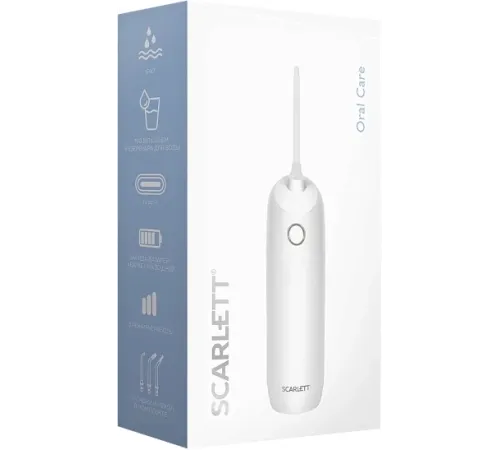 Ирригатор Scarlett SC-WF03 портатив. белый Ирригатор Scarlett SC-WF03 портатив. белый