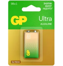 Батарея GP Ultra Alkaline 1604AUA21-5CRSBC1 9V (1шт) блистер