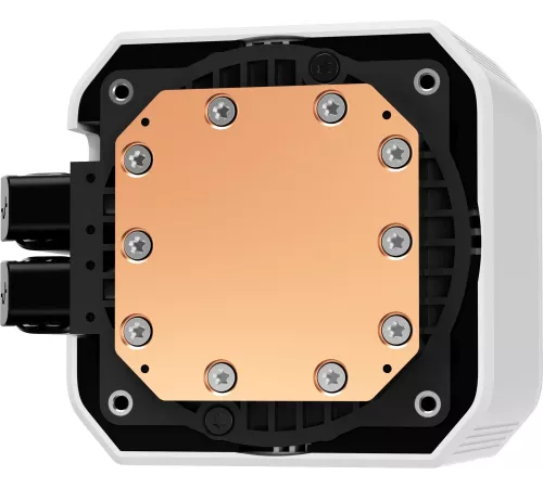 Система водяного охлаждения Deepcool Mystique 240 ARGB Soc-AM5/AM4/1200/1700/1851 белый 4-pin 36.49dB Al 1543gr Ret (R-LX240-WHDSNMCP-G-1)