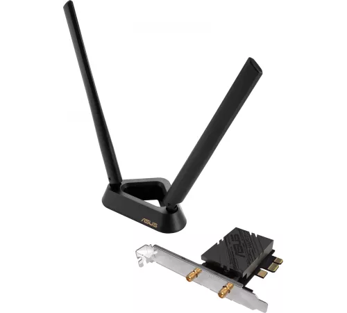 Сетевой адаптер Wi-Fi + Bluetooth Asus PCE-BE92BT BE9400 PCI Express 2ант.