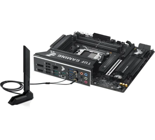 Материнская плата Asus TUF GAMING B850M-PLUS WIFI SocketAM5 AMD B850 4xDDR5 mATX AC`97 8ch(7.1) 2.5Gg RAID+HDMI+DP