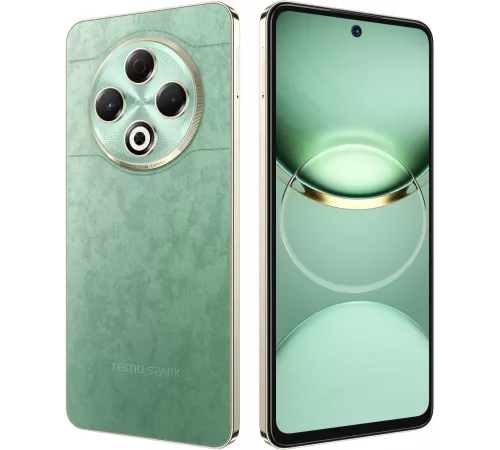 Смартфон Tecno Spark 30 128Gb 8Gb зеленый моноблок 3G 4G 6.78" 1080x2436 Android 14 64Mpix 802.11 a/b/g/n/ac NFC GPS GSM900/1800 GSM1900 TouchSc Protect