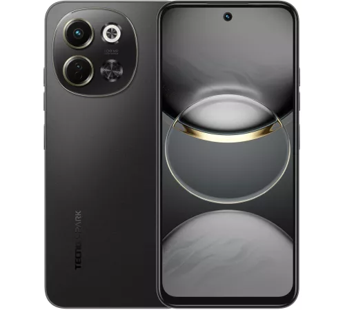 Смартфон Tecno SPARK 30 5G 128Gb 6Gb черный моноблок 3G 4G 6.67" 720x1600 Android 14 64Mpix 802.11 a/b/g/n/ac NFC GPS GSM900/1800 TouchSc Protect