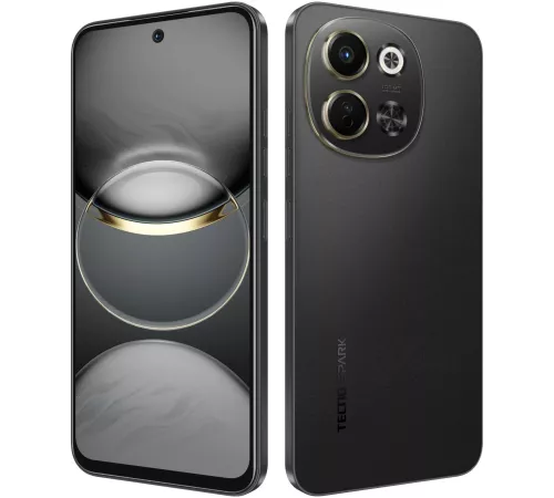 Смартфон Tecno SPARK 30 5G 128Gb 6Gb черный моноблок 3G 4G 6.67" 720x1600 Android 14 64Mpix 802.11 a/b/g/n/ac NFC GPS GSM900/1800 TouchSc Protect