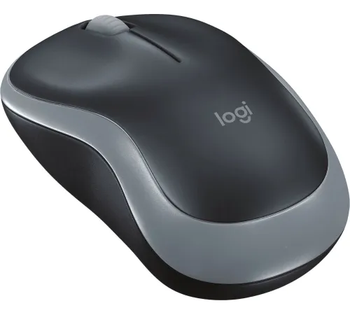 Мышь Logitech M185 черный/серый оптическая 1000dpi беспров. USB для ноутбука 2but (910-006540)