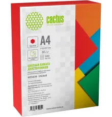 Бумага Cactus CS-CPR-A480500 A4/80г/м2/500л./красный интенсив