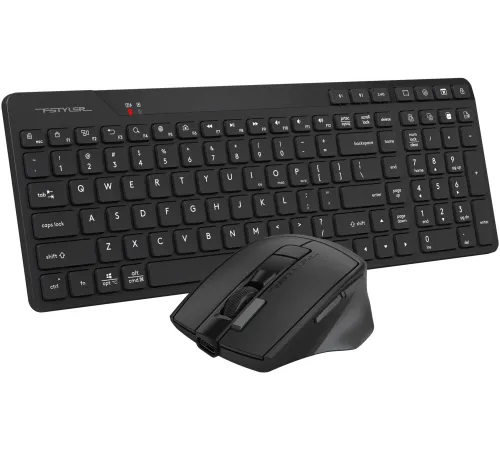 Клавиатура + мышь A4Tech Fstyler FB2800C Air2 клав:черный/серый мышь:черный/серый USB беспроводная Bluetooth/Радио slim Клавиатура + мышь A4Tech Fstyler FB2800C Air2 клав:черный/серый мышь:черный/серый USB беспроводная Bluetooth/Радио slim