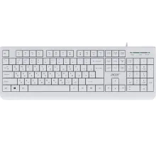 Клавиатура Acer OKW400 белый USB Multimedia (ZL.KBDEE.01B) кабель 1.8м