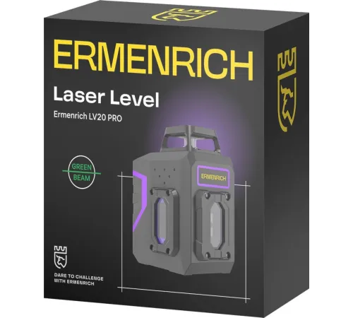 Уровень лазер. Ermenrich LV20 Pro 2кл.лаз. 550нм цв.луч. зеленый 6луч. (84654) Уровень лазер. Ermenrich LV20 Pro 2кл.лаз. 550нм цв.луч. зеленый 6луч. (84654)