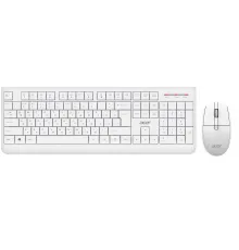 Клавиатура + мышь Acer OCC401 клав:белый мышь:белый USB беспроводная (ZL.ACCCC.017)
