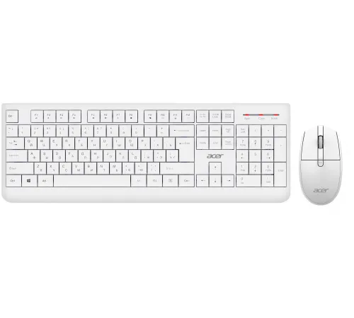 Клавиатура + мышь Acer OCC401 клав:белый мышь:белый USB беспроводная (ZL.ACCCC.017) Клавиатура + мышь Acer OCC401 клав:белый мышь:белый USB беспроводная (ZL.ACCCC.017)