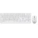 Клавиатура + мышь Acer OCC401 клав:белый мышь:белый USB беспроводная (ZL.ACCCC.017)