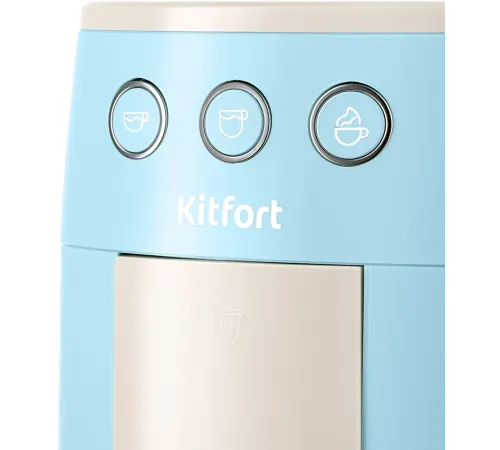 Кофеварка рожковая Kitfort КТ-7466 1450Вт голубой/белый
