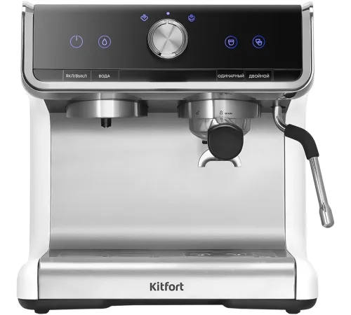 Кофеварка рожковая Kitfort КТ-7170 2900Вт серебристый/черный Кофеварка рожковая Kitfort КТ-7170 2900Вт серебристый/черный