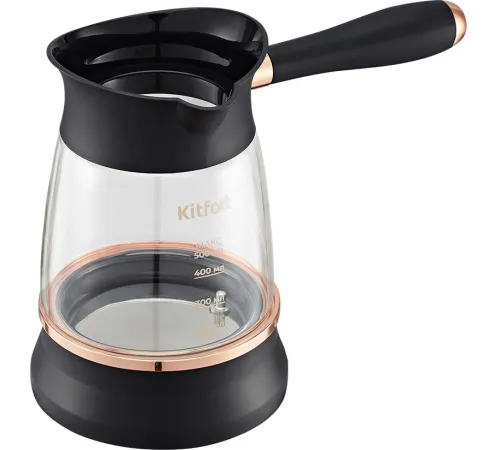 Кофеварка электрическая турка Kitfort КТ-7503 1000Вт черный/золотистый