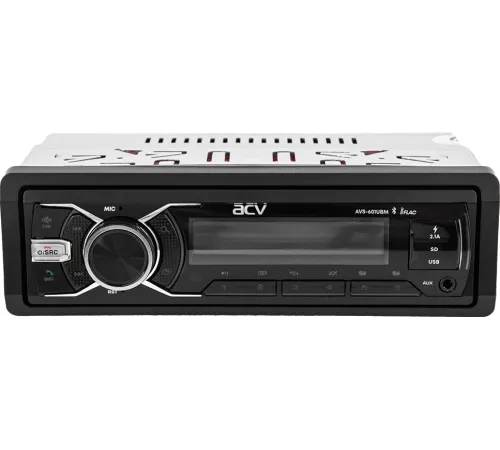 Автомагнитола ACV AVS-601UBM 1DIN 4x50Вт AUX 3 (43340)