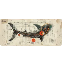 Коврик для мыши Cactus Shark 900x400x4мм (CS-MP-COR03XXL)