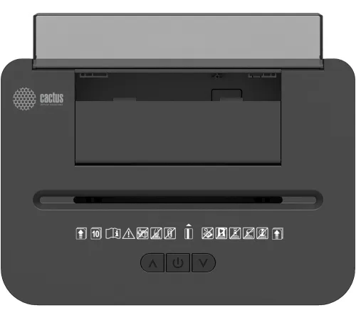 Шредер Cactus CS-SH-D8 с автоподачей (секр.P-4) фрагменты 150лист. 24лтр. скобы пл.карты