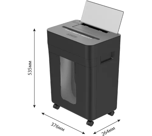 Шредер Cactus CS-SH-D8 с автоподачей (секр.P-4) фрагменты 150лист. 24лтр. скобы пл.карты