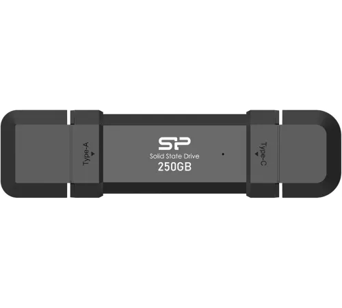 Твердотельный диск 250Gb Silicon Power DS72,External, USB 3.2/Type-C, Черный, read/write 1050/850Mb/s Твердотельный диск 250Gb Silicon Power DS72,External, USB 3.2/Type-C, Черный, read/write 1050/850Mb/s