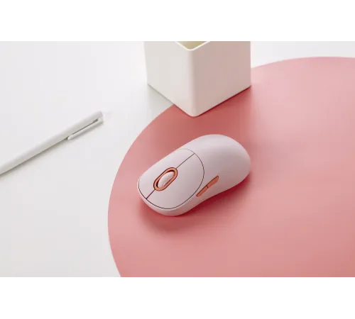 Мышь Xiaomi Wireless Mouse 3 розовый оптическая 1200dpi silent беспров. BT/Radio USB для ноутбука 4but (BHR8911GL)
