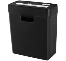 Шредер Cactus CS-SH-P2 черный (секр.Р-2) ленты 6лист. 10лтр. скобы пл.карты