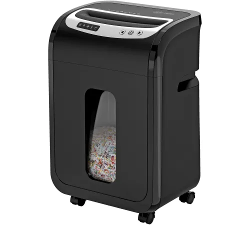 Шредер Cactus CS-SH-G6 (секр.P-5) фрагменты 16лист. 30лтр. скрепки скобы пл.карты CD