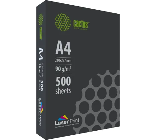 Бумага Cactus CS-LPA490500 A4/90г/м2/500л./белый для лазерной печати