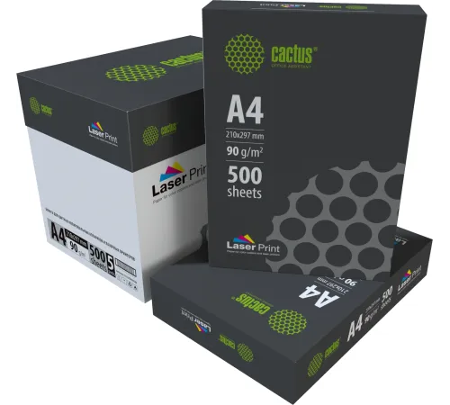 Бумага Cactus CS-LPA490500 A4/90г/м2/500л./белый для лазерной печати