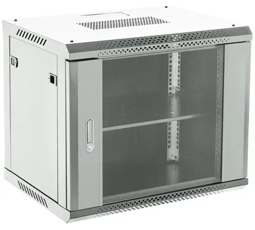 Шкаф коммутационный Rexant (04-0666-111) настенный 6U 600x600мм пер.дв.стекл металл 2 бок.пан. направл.под винты 60кг серый 230град. IP20 сталь Шкаф коммутационный Rexant (04-0666-111) настенный 6U 600x600мм пер.дв.стекл металл 2 бок.пан. направл.под винты 60кг серый 230град. IP20 сталь