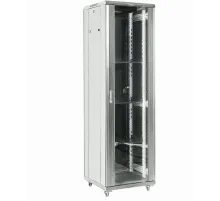Шкаф коммутационный Rexant (04-3766-211) напольный 37U 600x600мм пер.дв.стекл металл 2 бок.пан. направл.под винты 800кг серый 230град. IP20 сталь