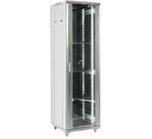 Шкаф коммутационный Rexant (04-4266-211) напольный 42U 600x600мм пер.дв.стекл металл 2 бок.пан. направл.под винты 800кг серый 230град. IP20 сталь