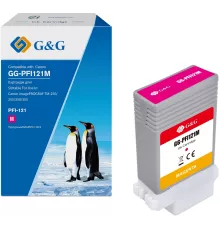 Картридж струйный G&G GG-PFI121M пурпурный (130мл) для Canon imagePROGRAF TM-250/255/350/355