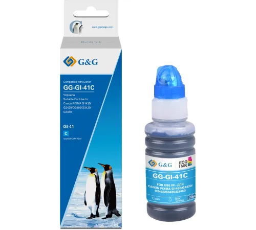 Чернила G&G GG-GI-41C черный 140мл для Canon PIXMA G1420/G1430/G2420/G2430/G2460/G3420