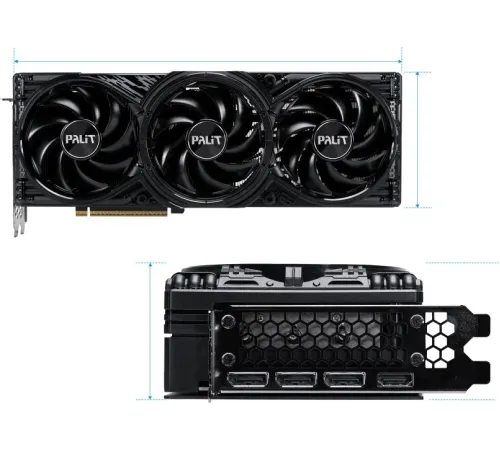 Видеокарта Palit PCI-E 4.0 PA-RTX5080 GAMINGPRO NVIDIA GeForce RTX 5080 16Gb 256bit GDDR7 2235/21000 HDMIx1 DPx3 HDCP Ret Видеокарта Palit PCI-E 4.0 PA-RTX5080 GAMINGPRO NVIDIA GeForce RTX 5080 16Gb 256bit GDDR7 2235/21000 HDMIx1 DPx3 HDCP Ret