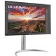Монитор LG 27" UltraFine 27UP850K-W серебристый IPS LED 5ms 16:9 HDMI M/M матовая HAS 1200:1 400cd 178гр/178гр 3840x2160 60Hz DP 4K USB 5.9кг