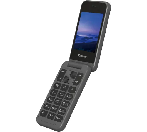 Мобильный телефон Xenium X680 темно-серый раскладной 2Sim 2.8" 240x320 Nucleus 0.3Mpix GSM900/1800 MP3 FM microSD max32Gb