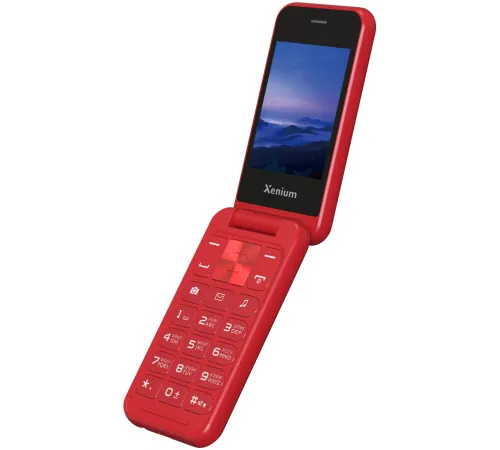 Мобильный телефон Xenium X680 красный раскладной 2Sim 2.8" 240x320 Nucleus 0.3Mpix GSM900/1800 MP3 FM microSD max32Gb Мобильный телефон Xenium X680 красный раскладной 2Sim 2.8" 240x320 Nucleus 0.3Mpix GSM900/1800 MP3 FM microSD max32Gb