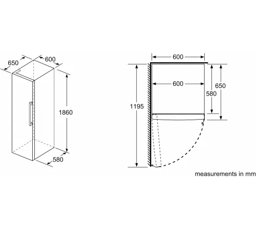 Холодильник Bosch KSV36VW31U 1-нокамерн. белый