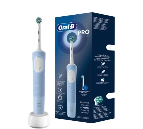 Зубная щетка электрическая Oral-B Vitality Pro голубой Зубная щетка электрическая Oral-B Vitality Pro голубой