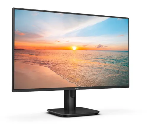 Монитор Philips 23.8" E Line 24E1N1200A черный IPS LED 4ms 16:9 HDMI M/M матовая 300cd 178гр/178гр 1920x1080 100Hz VGA DP FHD
