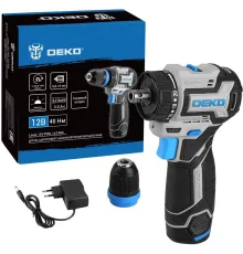 Дрель-шуруповерт Deko Loner 12V Pro аккум. патрон:быстрозажимной (кейс в комплекте) (085-1121)
