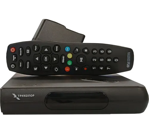 Комплект спутникового телевидения Триколор GS Hub 2 Box черный Комплект спутникового телевидения Триколор GS Hub 2 Box черный