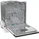 Посудомоечная машина встраив. Gorenje GV642D90 1900Вт узкая черный