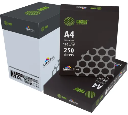 Бумага Cactus CS-LPA4120250 A4/120г/м2/250л./белый для лазерной печати