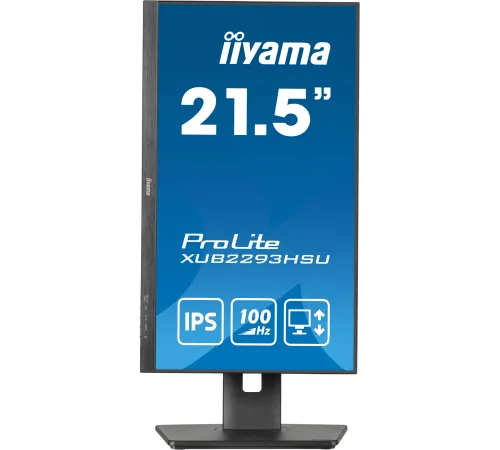 Монитор Iiyama 21.5" ProLite XUB2293HSU-B7 черный IPS LED 1ms 16:9 HDMI M/M матовая HAS Piv 1000:1 300cd 178гр/178гр 1920x1080 100Hz DP FHD USB 3.9кг